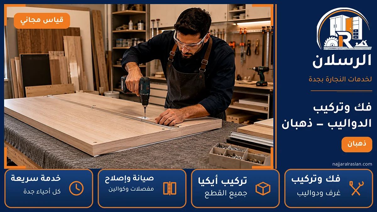 فك وتركيب الدواليب في حي ذهبان بجدة — الرسلان لخدمات النجارة