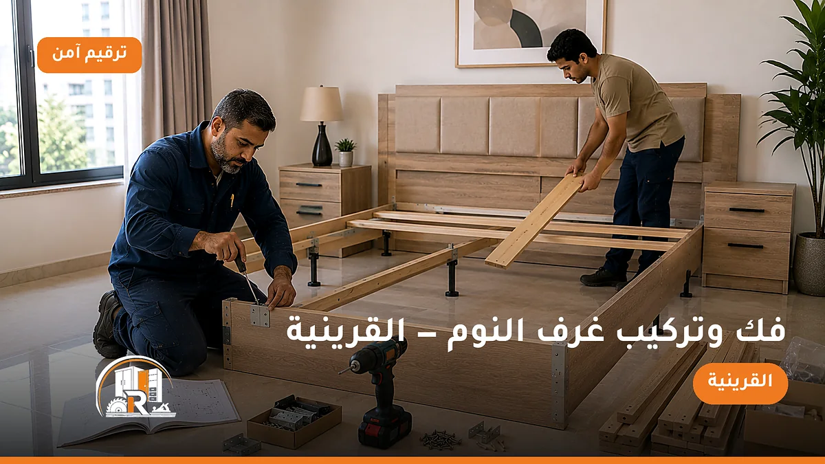 فك وتركيب غرف النوم في حي القرينية بجدة — الرسلان لخدمات النجارة