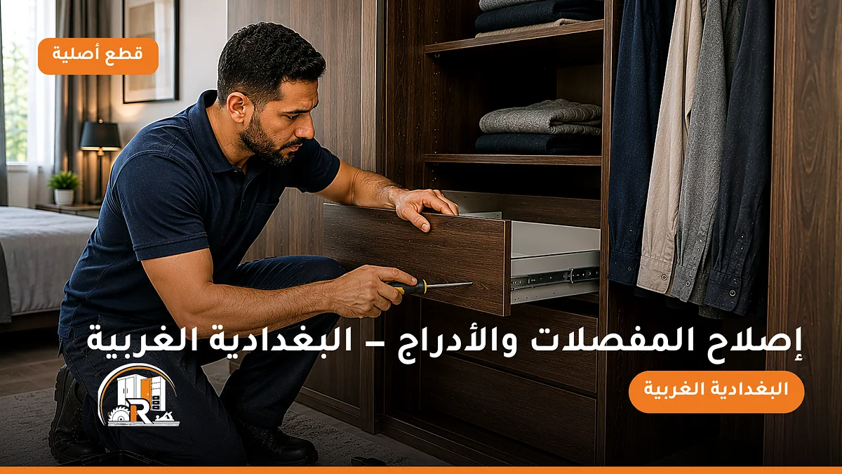 إصلاح المفصلات والأدراج في حي البغدادية الغربية بجدة — الرسلان لخدمات النجارة