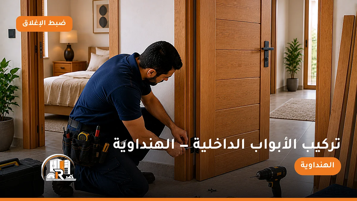 تركيب الأبواب الداخلية في حي الهنداوية بجدة — الرسلان لخدمات النجارة