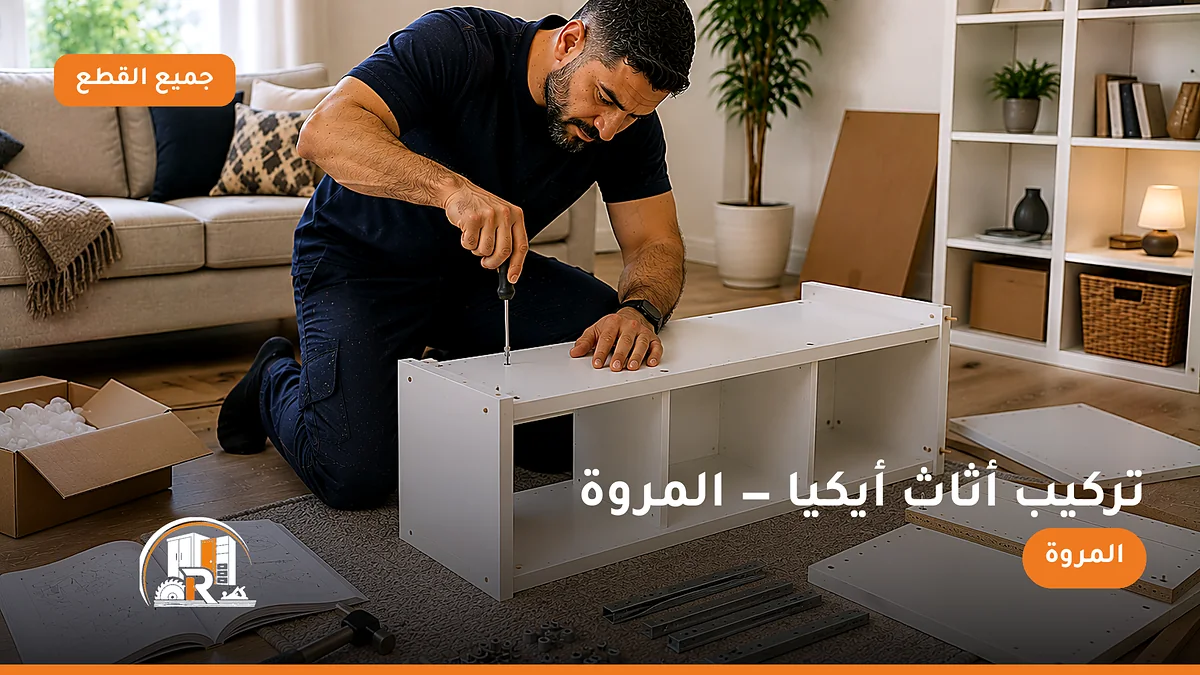تركيب أثاث أيكيا في حي المروة بجدة — الرسلان لخدمات النجارة