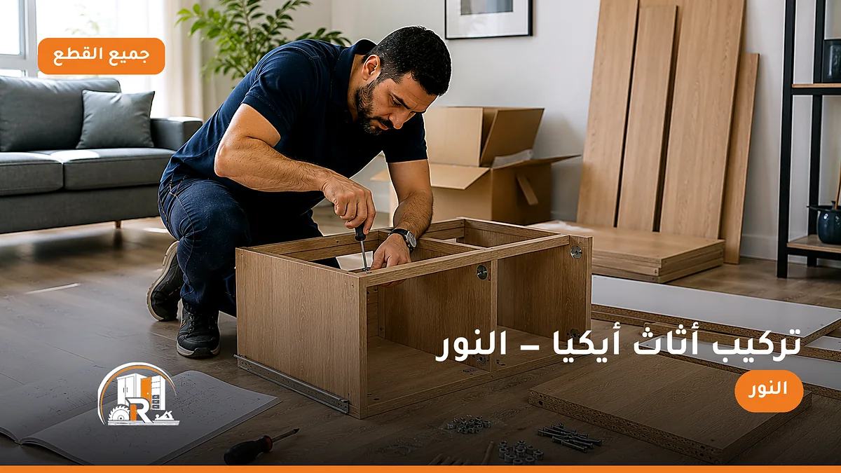 تركيب أثاث أيكيا في حي النور بجدة — الرسلان لخدمات النجارة